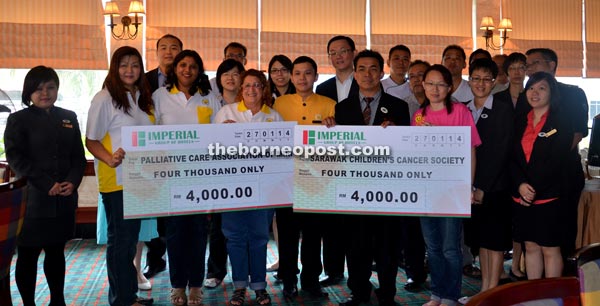 Imperial Hotel and Palace donates to charity