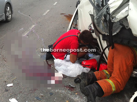 Woman S Hand Severed In Simpang Tiga Accident