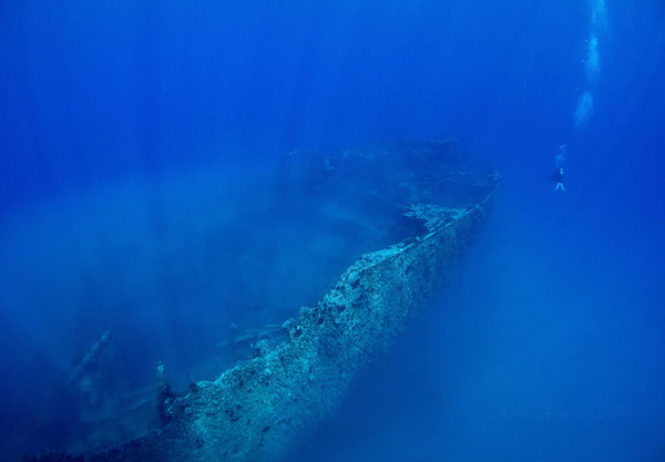 Historical WWII shipwreck destroyed by metal salvagers