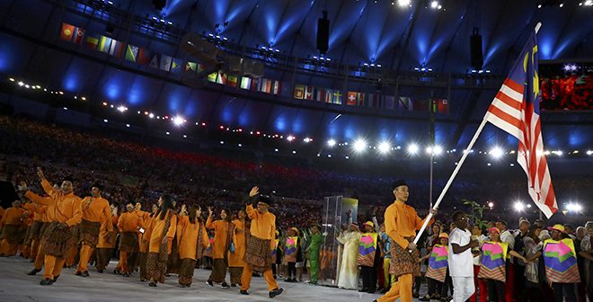 Malaysia flag bearer olympic