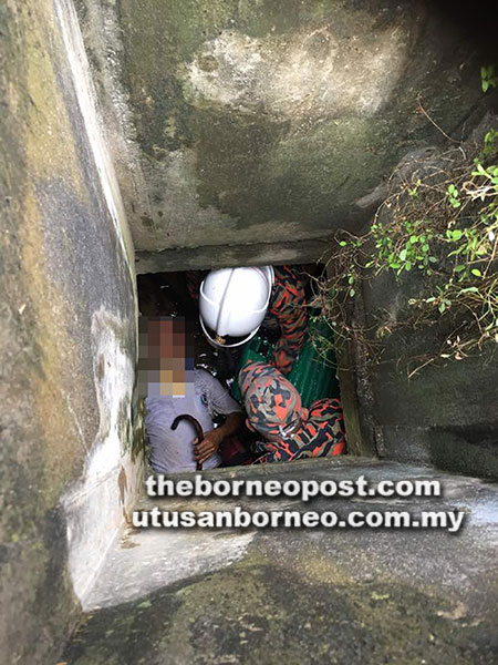 Senior Citizen Survives 7 Foot Fall Down Uncovered Drain Hole Borneo Post Online