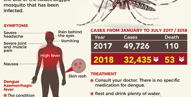 32,435 dengue cases recorded in Jan-June 2018