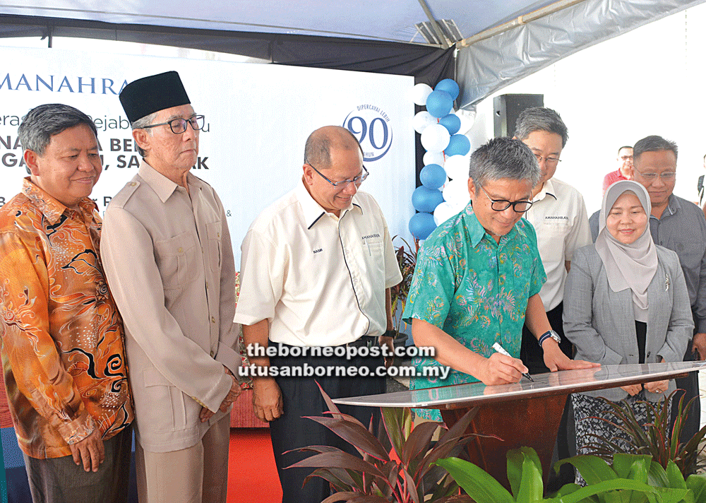 Opening Of Amanah Raya Sibu Branch Timely Dr Annuar