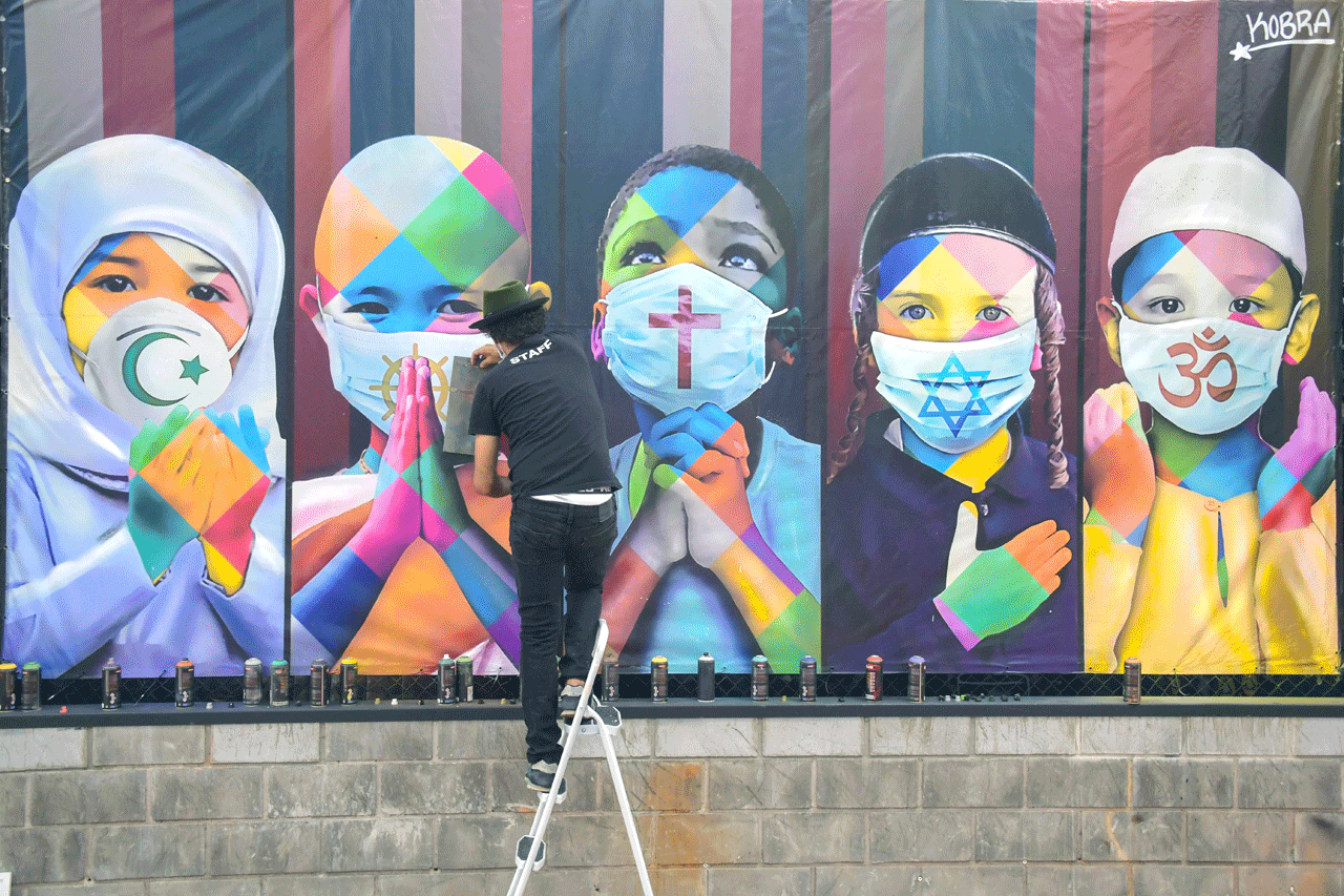 Brazilian muralist Kobra finds inspiration in confinement Borneo Post