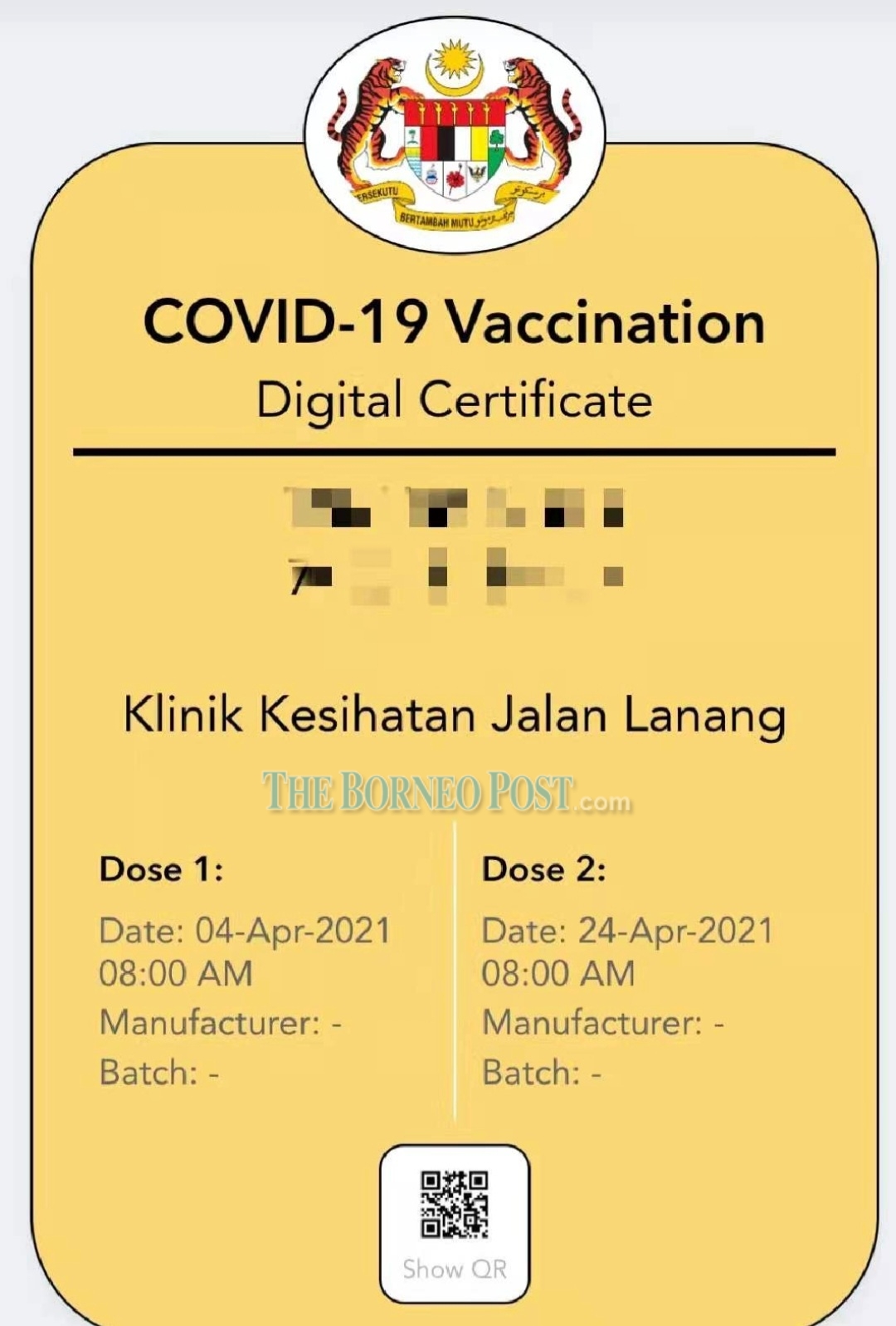 Certificate download vaccine mysejahtera Here's how