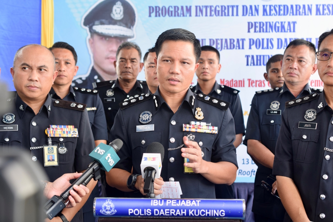 Kuching police chief: Integrity, mental health awareness programme to curb disciplinary problems