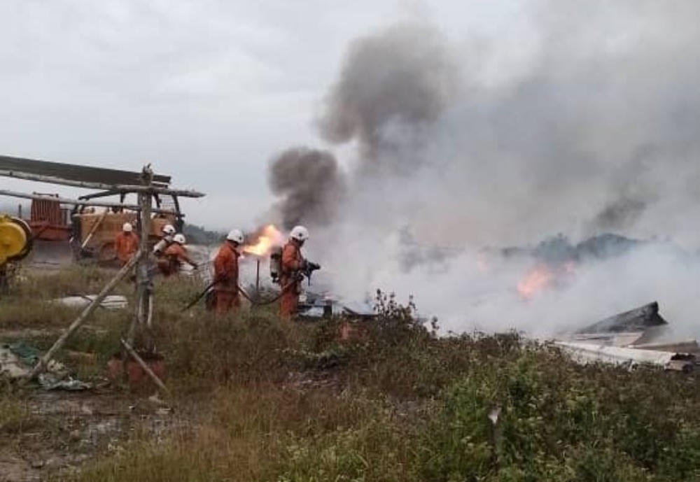 Old workers’ quarters at Jln Sibu-Selangau destroyed in evening fire