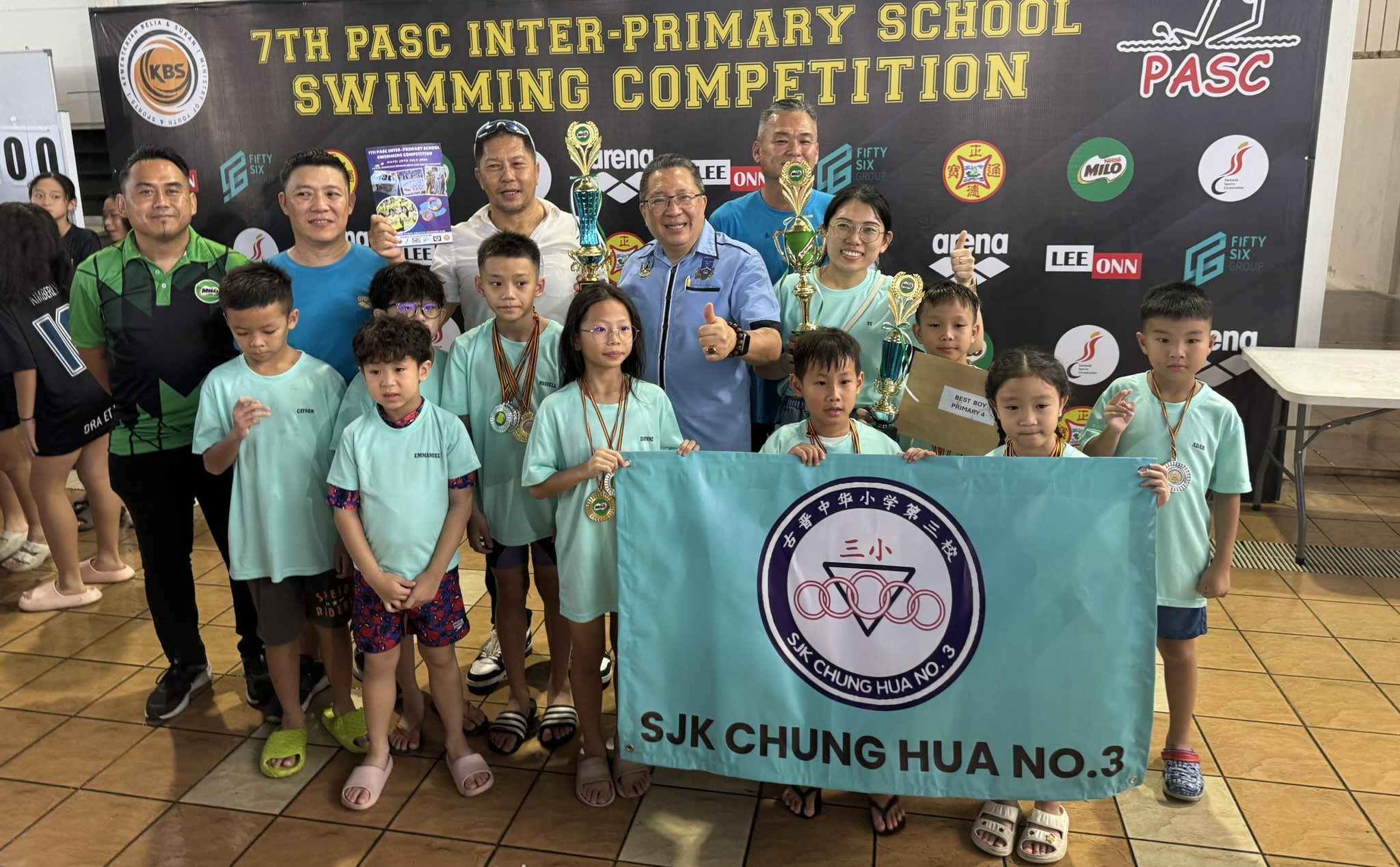 SJK Chung Hua No. 3 retains PASC swim title