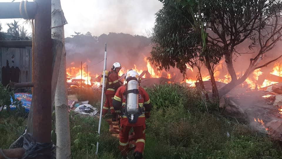 63 homeless as fire guts workers’ quarters