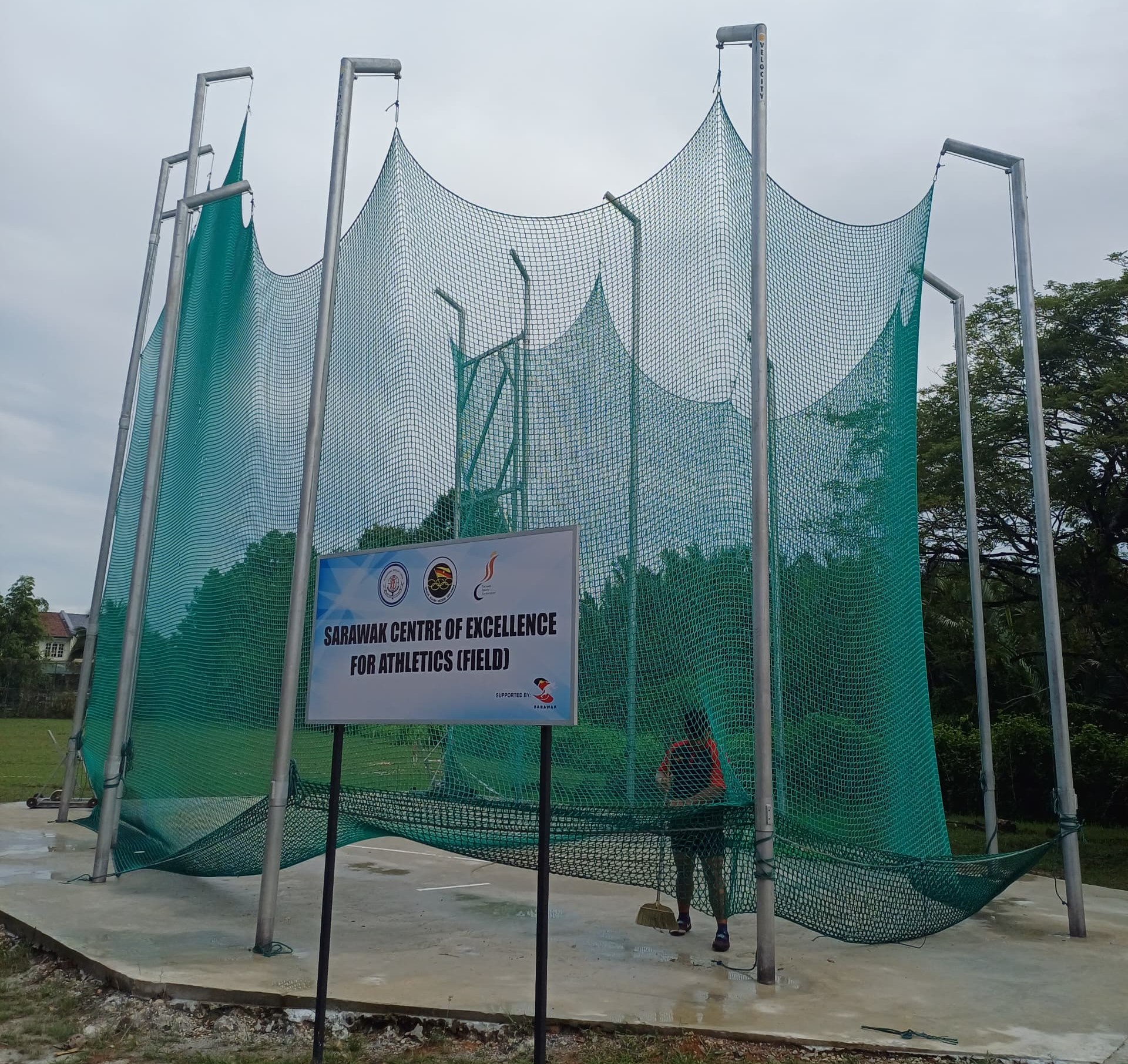 Sukma XXI: Facilities for throw events ready for use at Lodge School training centre